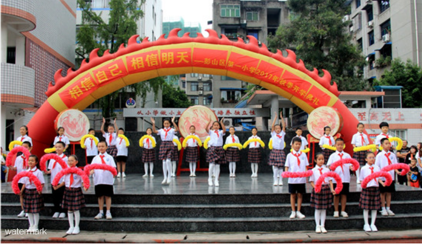 四川省眉山市彭山區(qū)第一小學動態(tài)人臉識別+翼閘